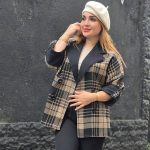 پالتو کتی چهارخونه فوتر - مانتو پاتریس رشت