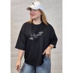 تیشرت باکسی چاپ نوشته - مانتو پاتریس رشت