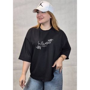 تیشرت باکسی چاپ نوشته - مانتو پاتریس رشت