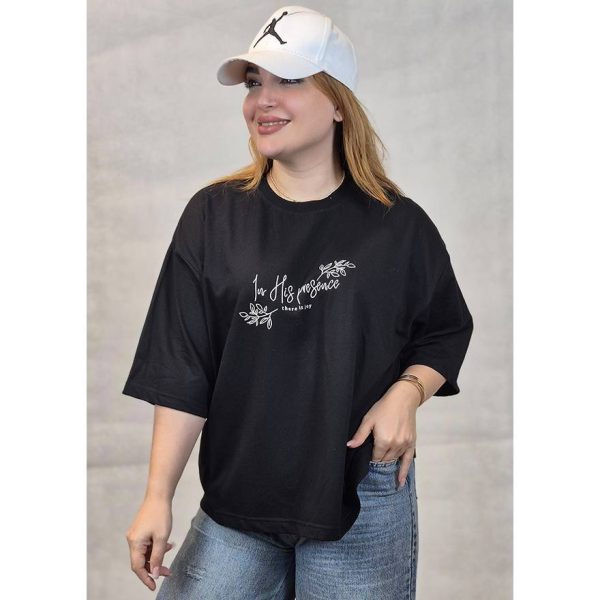 تیشرت باکسی چاپ نوشته - مانتو پاتریس رشت