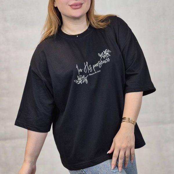 تیشرت باکسی چاپ نوشته - مانتو پاتریس رشت