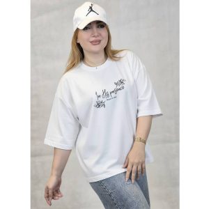 تیشرت باکسی چاپ نوشته - مانتو پاتریس رشت