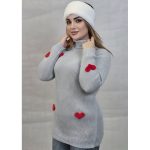 تونیک یقه اسکی بافت قلبی