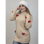 تونیک یقه اسکی بافت قلبی