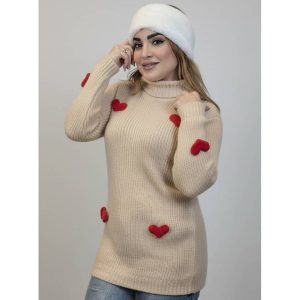 تونیک یقه اسکی بافت قلبی