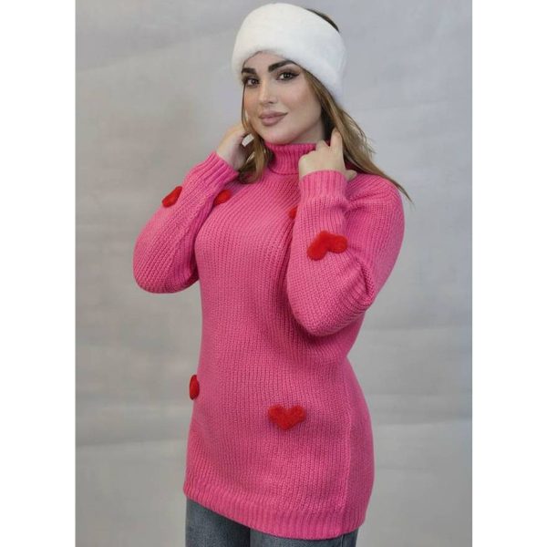 تونیک یقه اسکی بافت قلبی