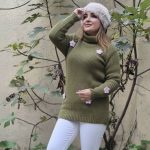 تونیک بافت یقه شل گلدار - مانتو پاتریس رشت