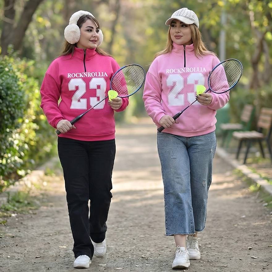 بلوز دورس نیم زیپ چاپی- مانتو پاتریس رشت