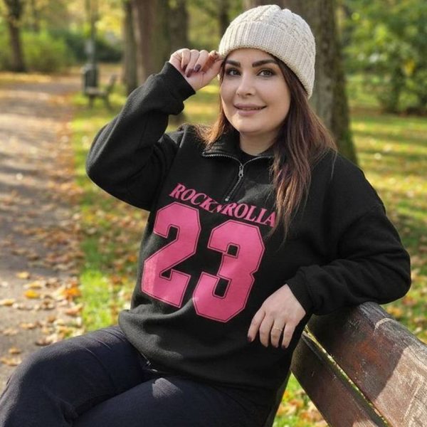 بلوز دورس نیم زیپ چاپی- مانتو پاتریس رشت