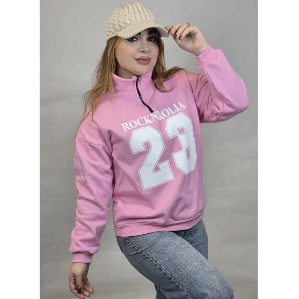 بلوز دورس نیم زیپ چاپی- مانتو پاتریس رشت