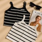 تاپ راه راه نوار پهن فانریپ - مانتو پاتریس رشت