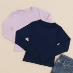 بلوز آستین بلند کراپ یقه گرد فانریپ - مانتو پاتریس رشت