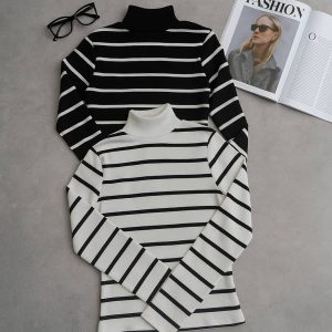 بلوز یقه اسکی راه راه فانریپ -