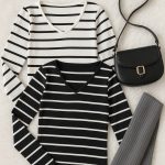 بلوز کراپ راه راه فانریپ - مانتو پاتریس رشت