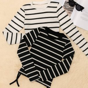 بلوز راه راه بغل گت - مانتو پاتریس رشت