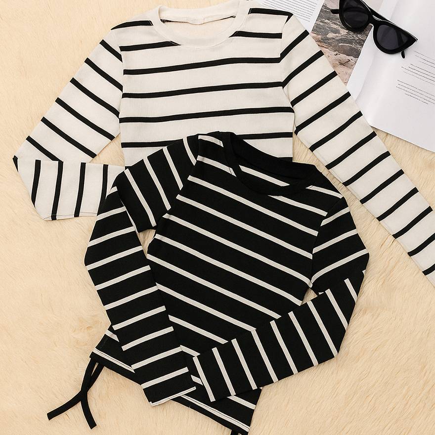 بلوز راه راه بغل گت - مانتو پاتریس رشت