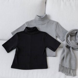 تیشرت یقه اسکی فانریپ - مانتو پاتریس رشت