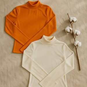 بلوز یقه اسکی فانریپ رنگی