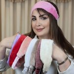 هدبند خز رنگی- مانتو پاتریس رشت