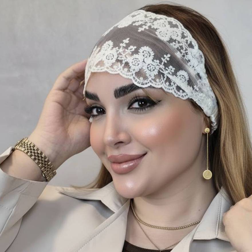 هدبند تور گیپور - مانتو پاتریس رشت