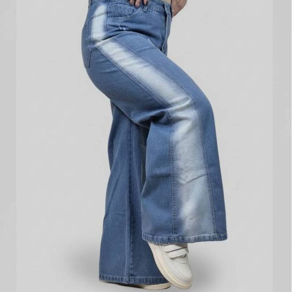 شلوار شافل جین آبی - مانتو پاتریس رشت