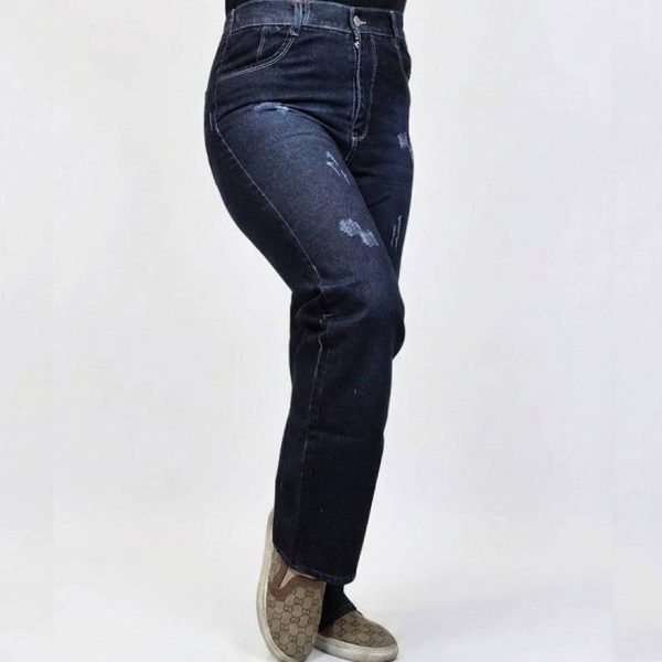 شلوار نیم بگ سرمه ای - مانتو پاتریس رشت