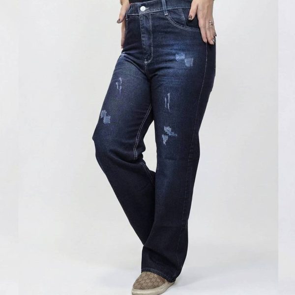 شلوار نیم بگ سرمه ای - مانتو پاتریس رشت