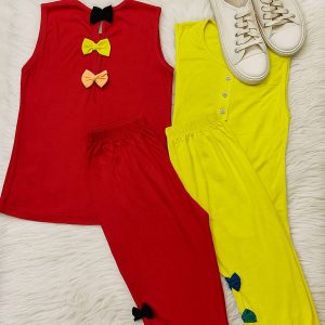 ست تاپ شلوارک پاپیون - مانتو پاتریس رشت