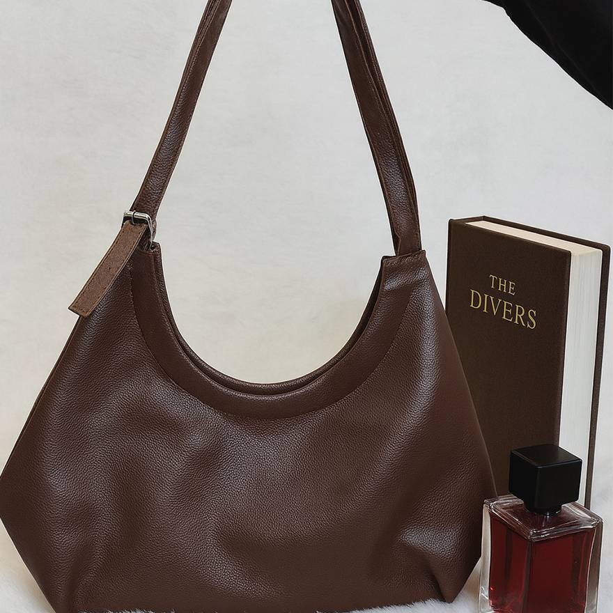 کیف چرم دو بند مشکی - مانتو پاتریس رشت