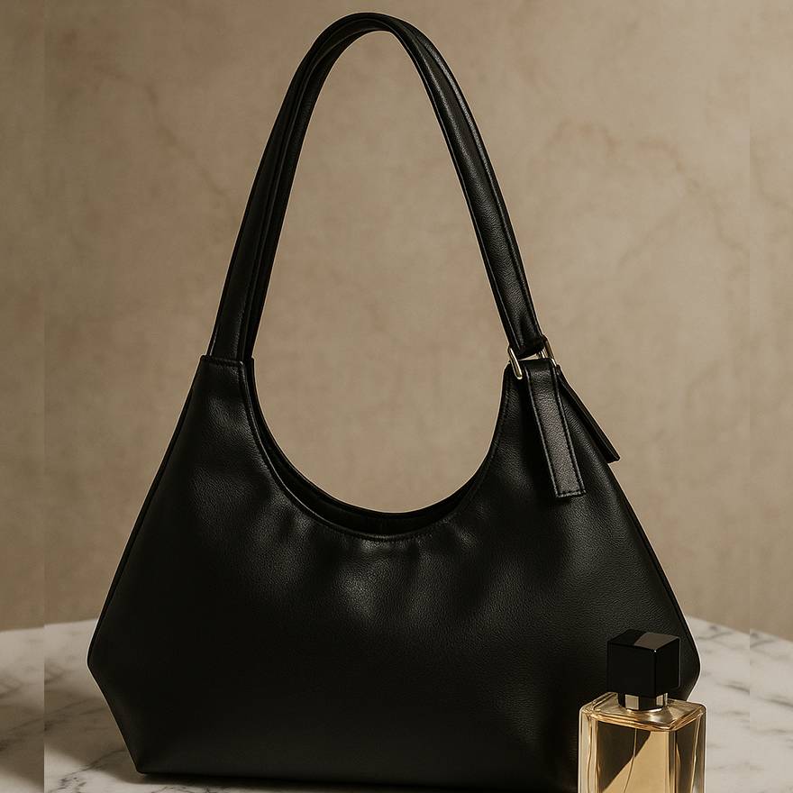 کیف دو بند شل مشکی - مانتو پاتریس رشت