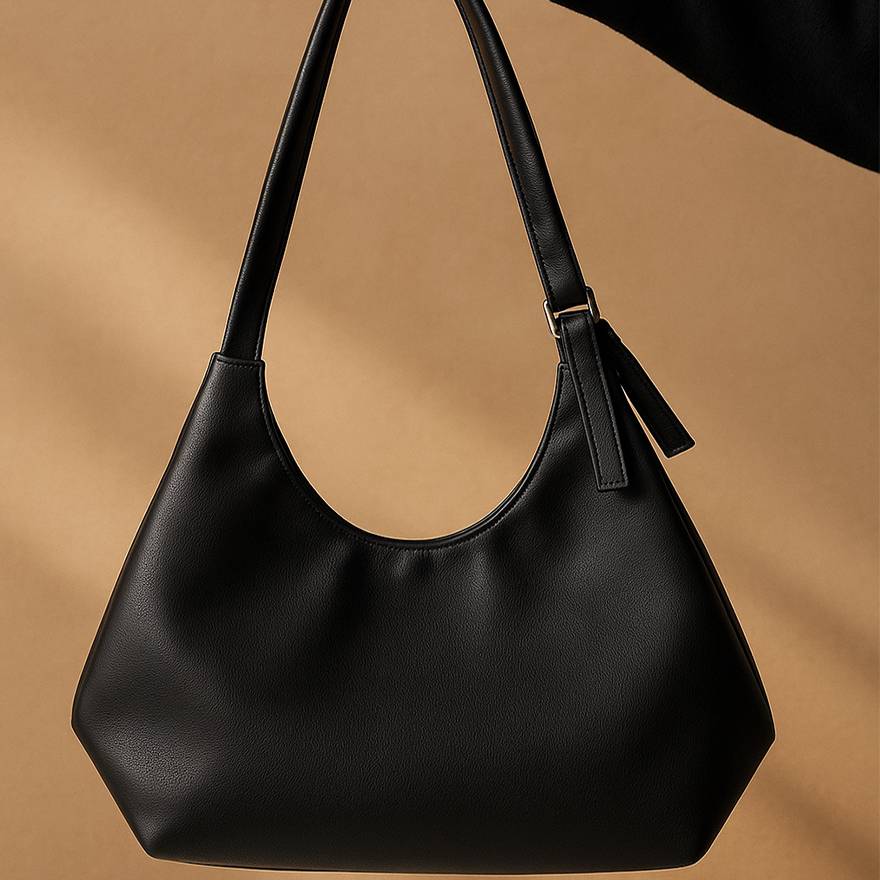 کیف دو بند شل مشکی - مانتو پاتریس رشت