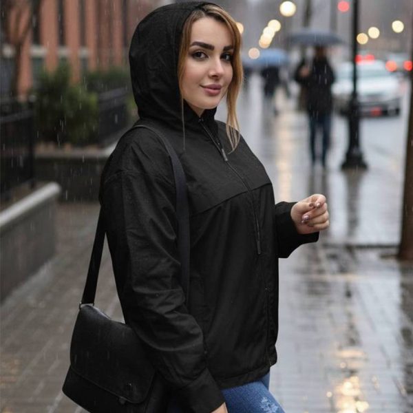 بارانی کلاهدار زیپی - مانتو پاتریس رشت