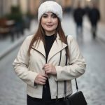 کت کراپ چرم زیپ کج - مانتو پاتریس رشت