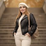 کت کراپ چرم زیپ کج - مانتو پاتریس رشت