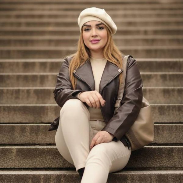 کت کراپ چرم زیپ کج - مانتو پاتریس رشت