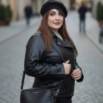 کت کراپ چرم زیپ کج - مانتو پاتریس رشت