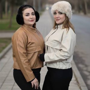 کت کراپ چرم جیب دار - مانتو پاتریس رشت