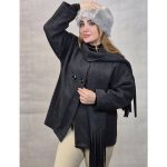 پالتو فوتر شال دار 4 دکمه -مانتو پاتریس رشت