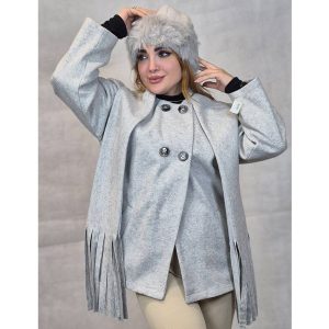 پالتو فوتر شال دار 4 دکمه -مانتو پاتریس رشت