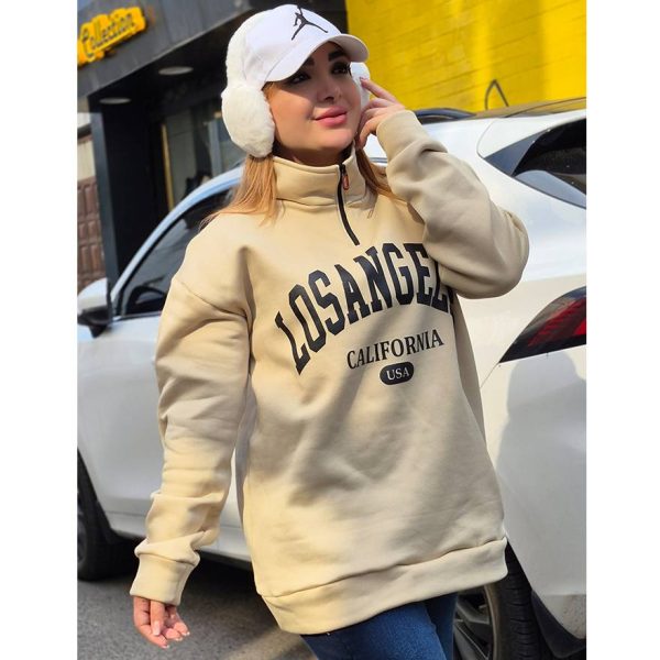 بلوز دورس نیم زیپ لس آنجلس