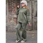 ست تونیک شلوار بافت فینگری