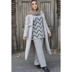 ست بافت زیگ زاگ - مانتو پاتریس رشت