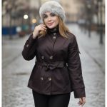 بارانی کتان یقه ایستاده - مانتو پاتریس رشت