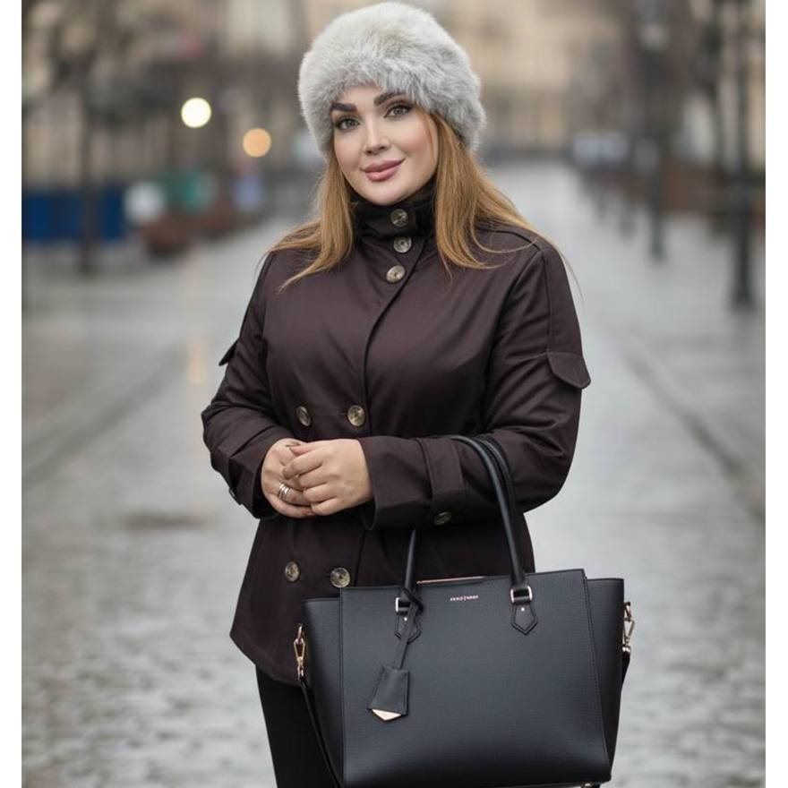 بارانی کتان یقه ایستاده - مانتو پاتریس رشت