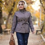 بارانی کتان یقه ایستاده - مانتو پاتریس رشت