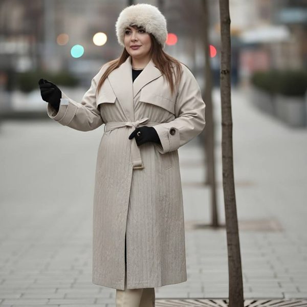 بارانی بلند پلیسه