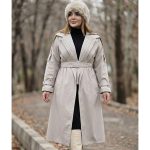 بارانی بلند یقه پلیسه - مانتو پاتریس رشت