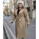 بارانی بلند یقه پلیسه