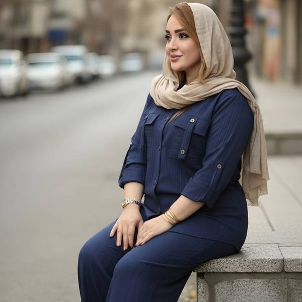 24900625-7 ست مانتو شلوار آیوا 24900625 - Image 1