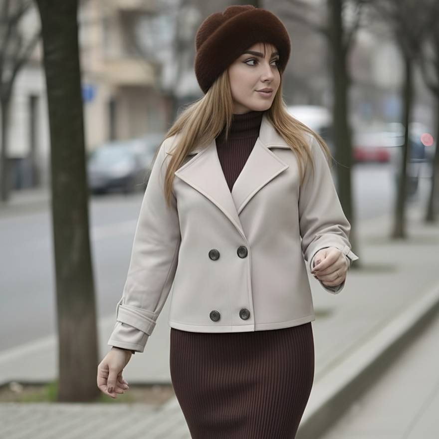 ترنچ کت کراپ